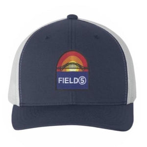 FIELD5  "BRIDGE" NAVY UNISEX TRUCKER HAT