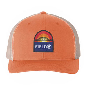 FIELD5  "BRIDGE" Pale-Orange UNISEX TRUCKER HAT