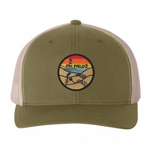 FIELD5  "LIGHTHOUSE"  MOSS/KHAKI UNISEX TRUCKER HAT